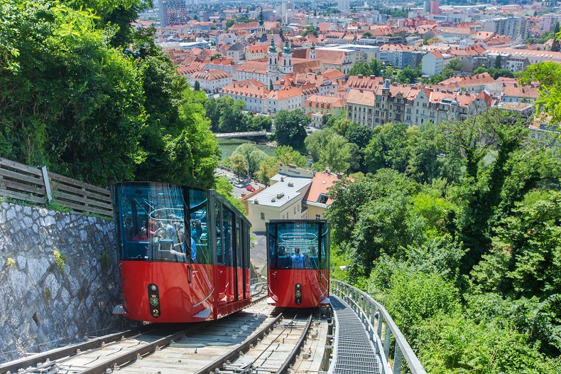Schlossbergbahn  Graz Tourismus - Harry Schiffer